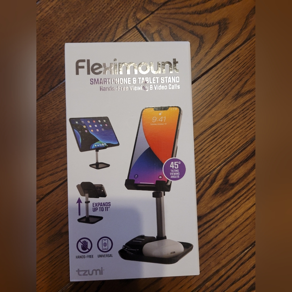 NWT Flleximount Smartphone & Tablet Stand - Black